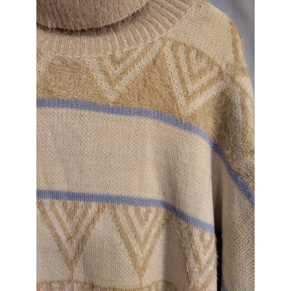 Davi & Dani Fuzzy Turtleneck Sweater - image 2